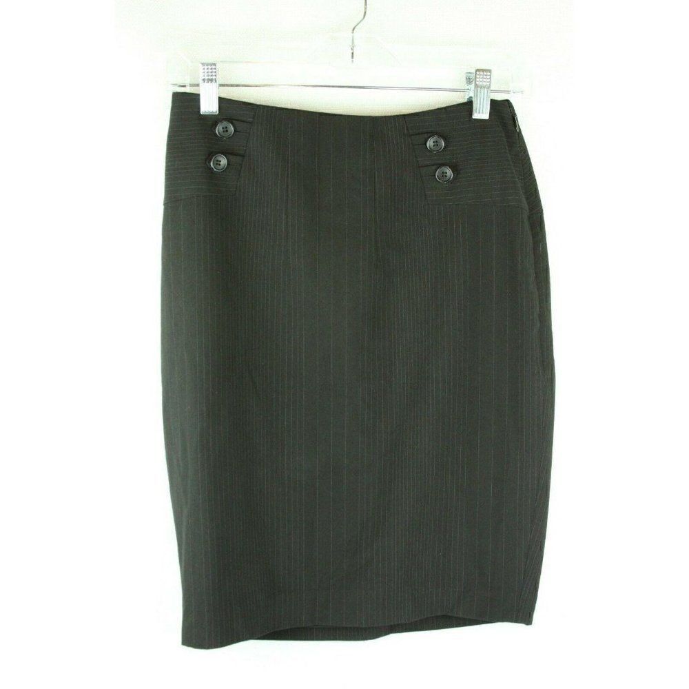 The Limited Womens Skirt Pencil Straight Stripes pinstripe 2